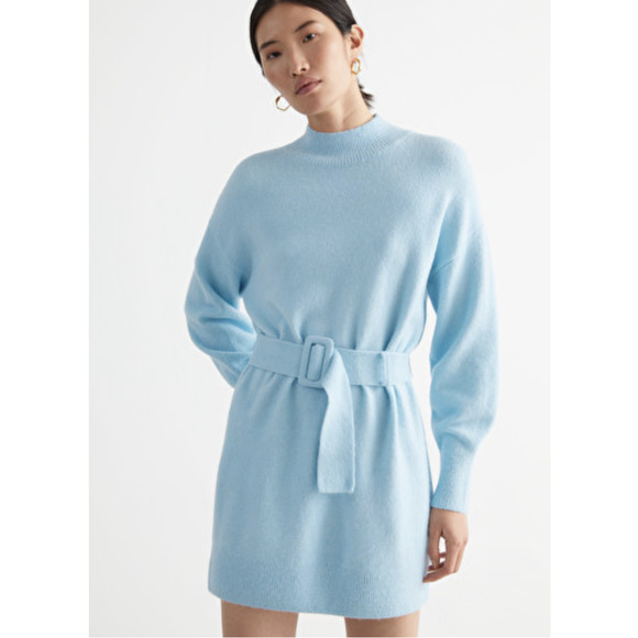 & Other Stories Dresses & Skirts - & Other Stories Relaxed Belted mini sweater dress